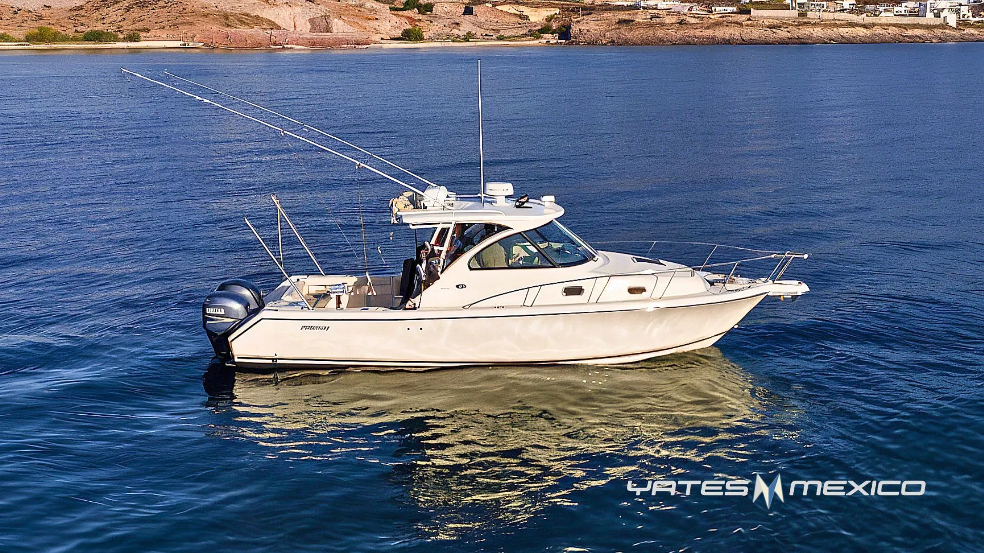 Yate Pursuit 31’ modelo 2012 en venta en La Paz, refit 2025 con Seakeeper Ride. Disponible en YatesMexico por $210,000 USD.