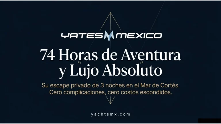 Paquete de 3 noches en yate con YatesMexico, 74 horas de lujo todo incluido en el Mar de Cortés.