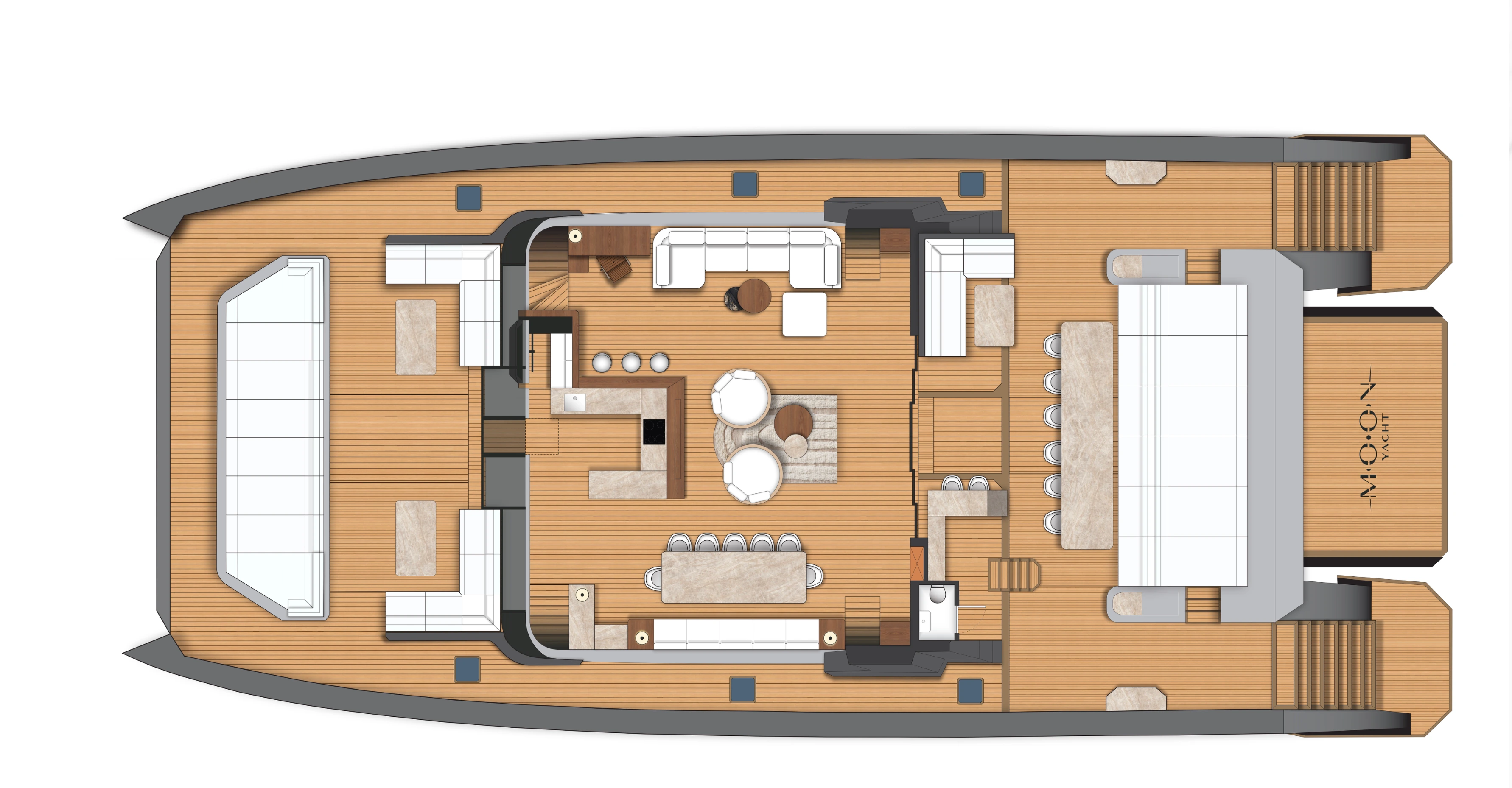 Layout lower deck