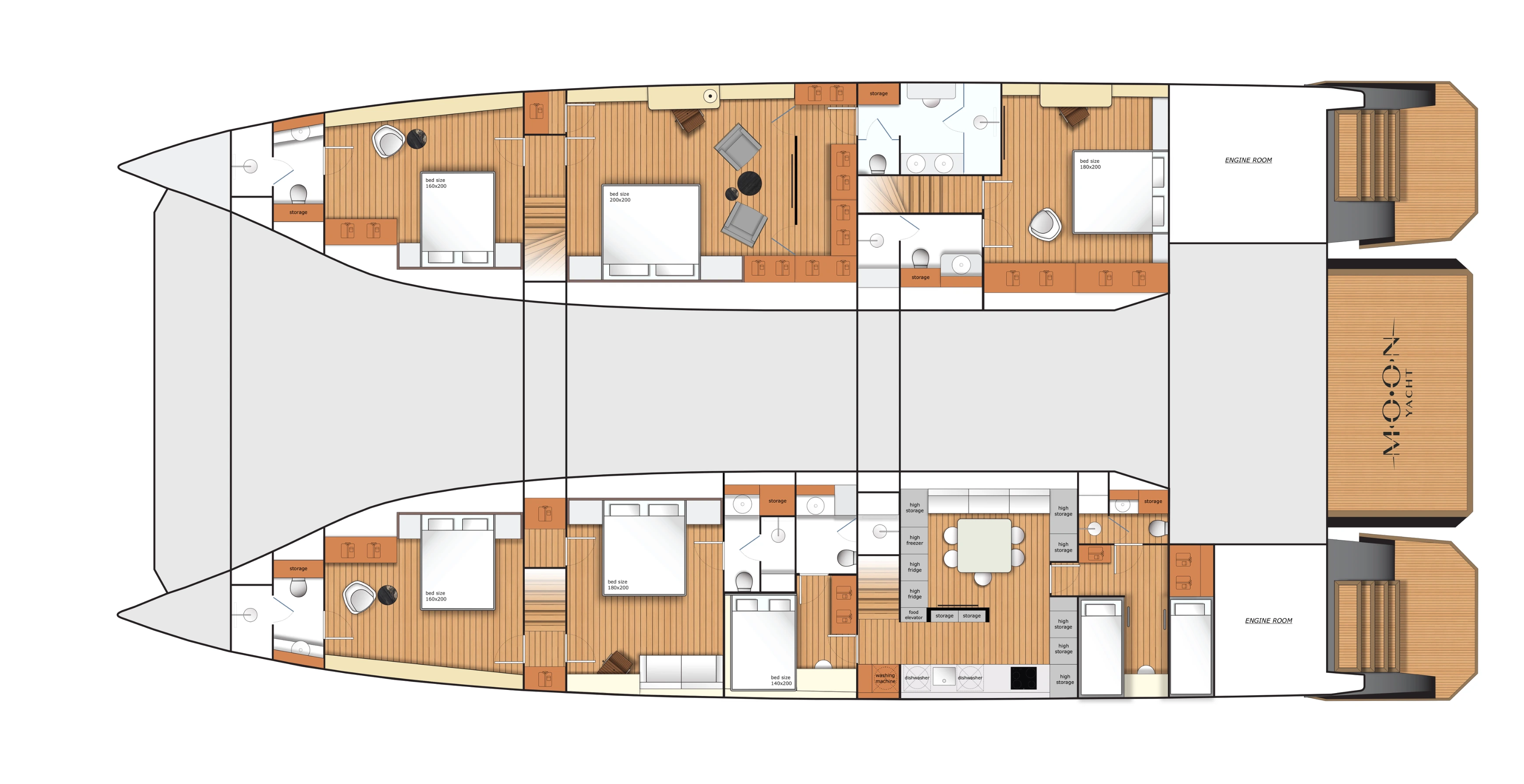 Layout flybridge