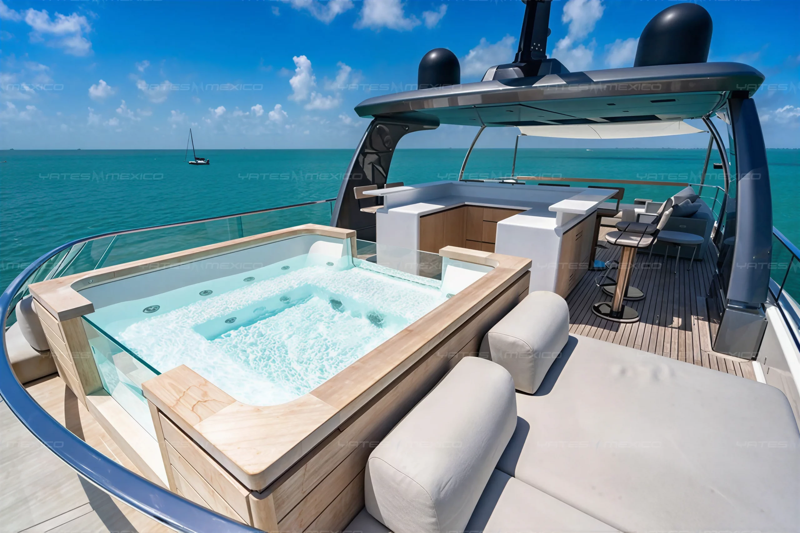 Flybridge lounge
