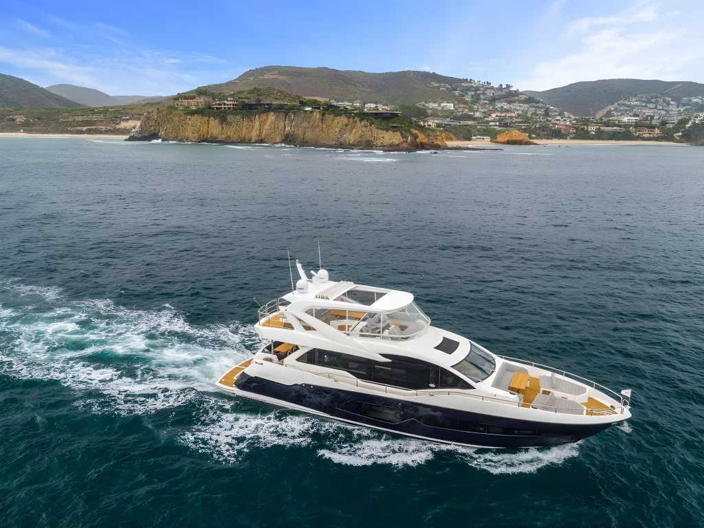 Sunseeker 76 motor yacht available for fractional ownership in Marina La Paz, Mexico