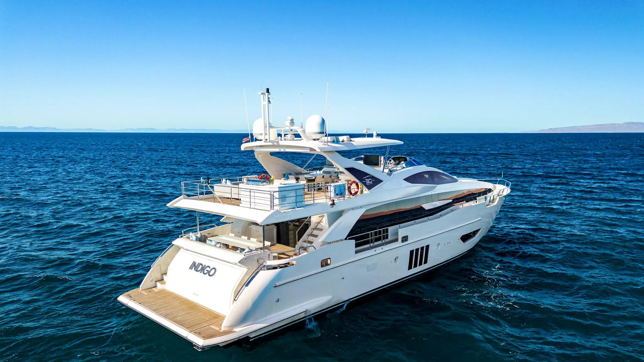 Azimut Grande 30M exterior · Yates México · La Paz BCS